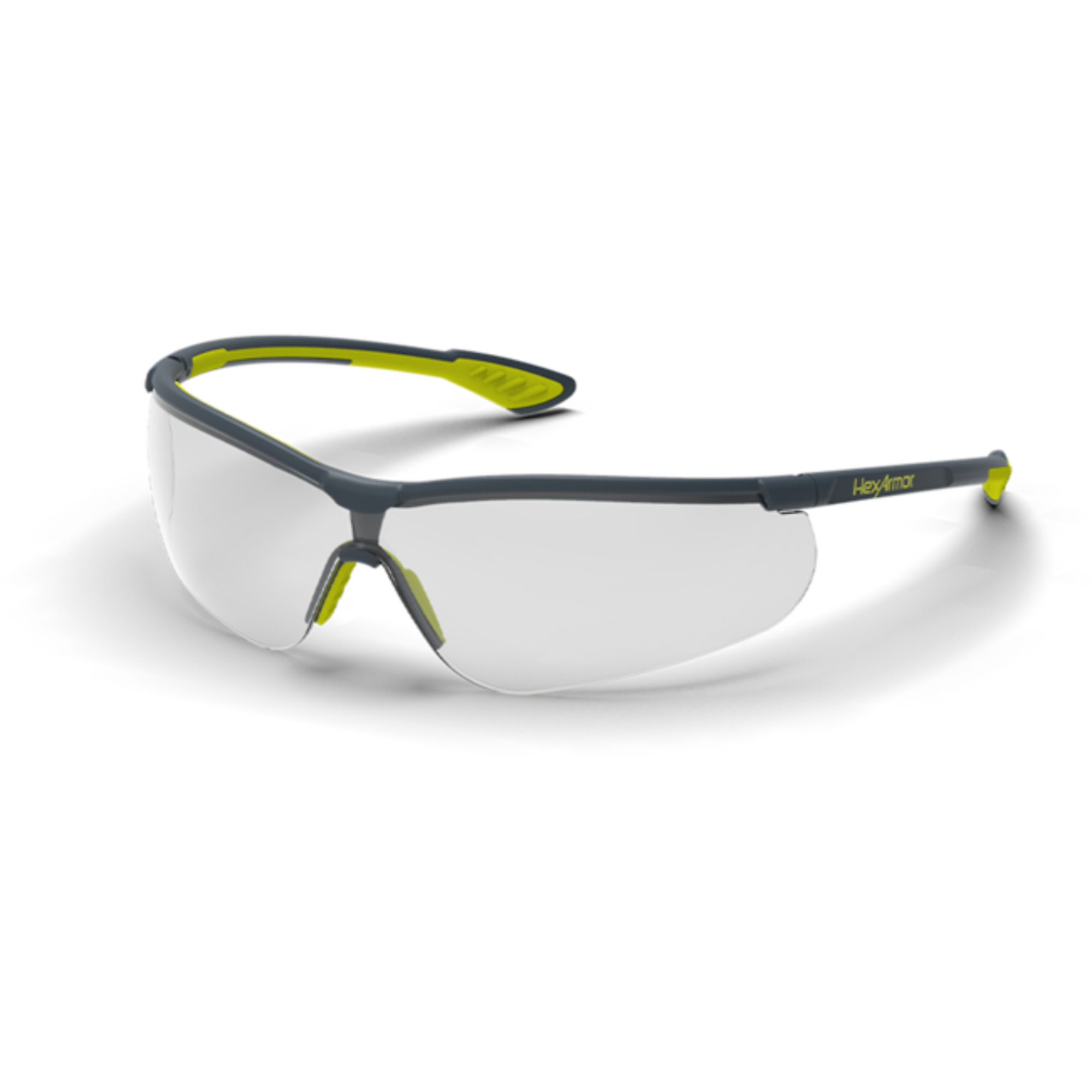 VS250 Anti-Fog Safety Glasses, Variomatic, TruShield®, Gray/Lime